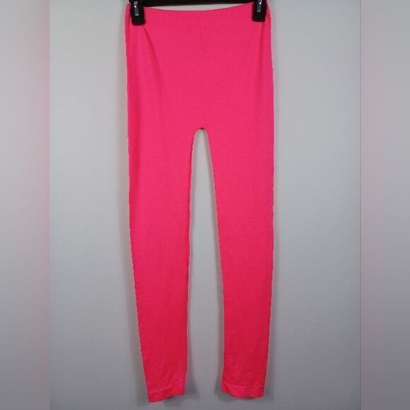 ‼️final must bundle‼️ IA Icon Apparel Hot Pink Neon Nylon Tights - Picture 1 of 11